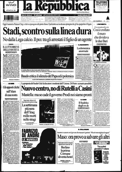 Il lunedì de La repubblica